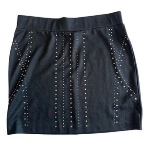 Rock & Republic Mini Skirt Studded Black Party Cocktail Clubbing Size 8‎